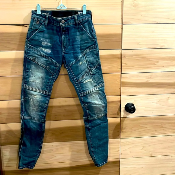G Star Raw Distressed Jeans